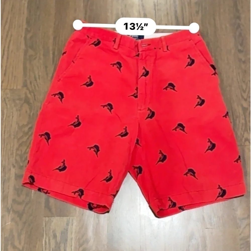 Vintage academia Polo Corduroy Swordfish red Shorts size 30 preppy academia E